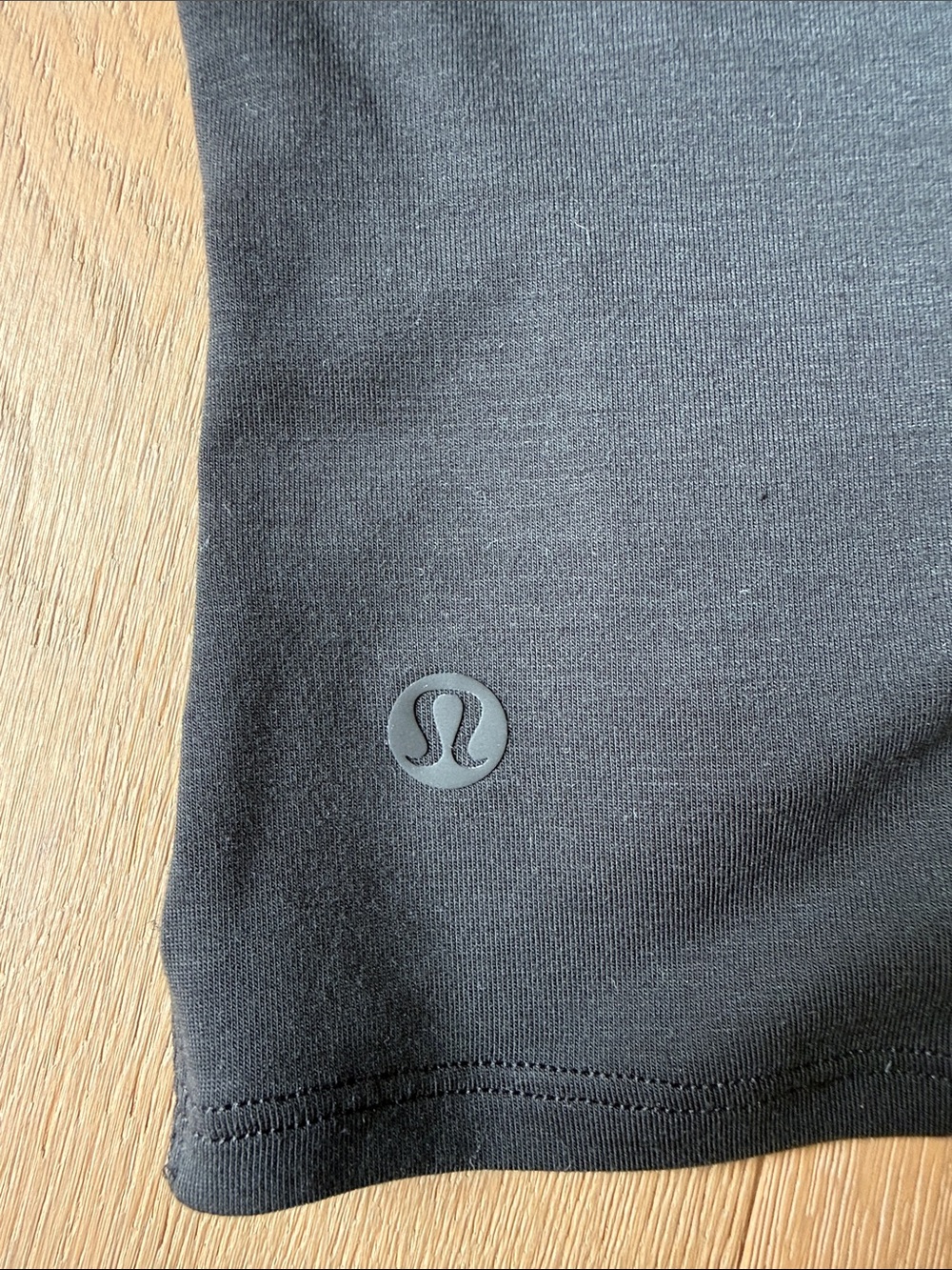 lululemon athletica Black Short Sleeve Tee with Crossover Front - Picture 2 of 5